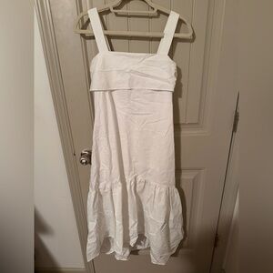 Pinch White Sleeveless Dress